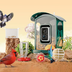 humbirdy dispensador-agua de 16 oz con diseño a prueba de fugas para aves
