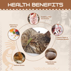 Cuerda de cáñamo en HUPA Cat Chew Sticks favorece la durabilidad.