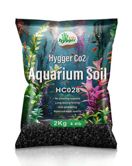 Hygger CO2 sustrato para acuario enfocado en plantas y camarones saludables.