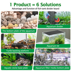 Usos múltiples Hygger CO2, divisor y base para filtración en acuario.