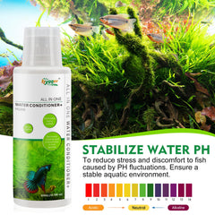 Hygger Condicionador de Agua en acuario de agua dulce para equilibrio estable.