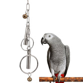 Campana para aves Hypeety de acero inoxidable con sonido suave