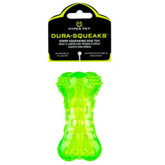 Hyper Pet Dura-Squeaks hueso verde flotante para juego en agua y tierra
