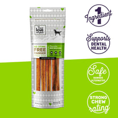 I AND LOVE AND YOU Bully Stix carne de vaca pastura libre, snack sabroso y ligero