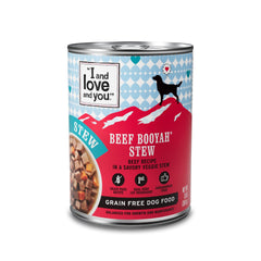 I AND LOVE AND YOU, estofado de res en lata, aroma apetitoso para la cena del perro
