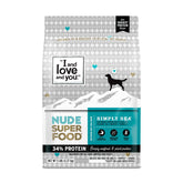 I and love and you Nude Super Food, bolsa de 5 libras para alimentación diaria.