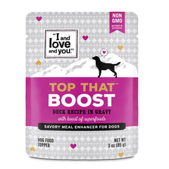 I and love and you Top That Boost: pato en salsa para mayor sabor y aceptación.