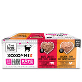 I AND LOVE AND YOU XOXOs pate gato pollo y res en lata 3 oz, textura suave.