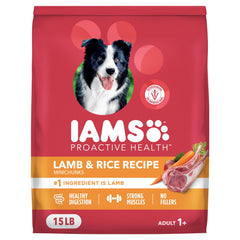 IAMS Alimento Seco para Perro Cordero y Arroz en bolsa: proteína de alta calidad para energía diaria