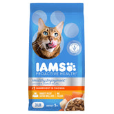 IAMS Healthy Enjoyment croquetas crujientes con relleno suave para gatos