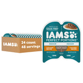 IAMS Perfect Portions: cortes en salsa para gato sin granos, sabor agradable y equilibrado.