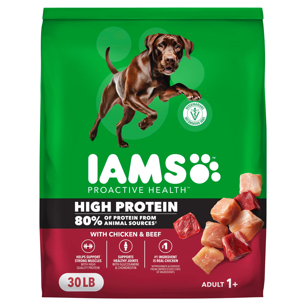 IAMS Proactive Health: bolsa de 30 lb con proteína alta de pollo y carne