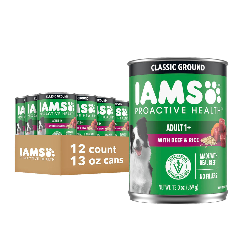 IAMS Salud Proactiva: lata salsa carne real, sabor irresistible para perros adultos