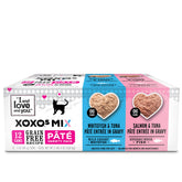 I&Love&You XOXOs Mix Pâté pour chat, pack variétés sans céréales, format pratique