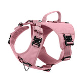 Arnés ICEFANG GN8 para perro pequeño en rosa con hebillas metálicas duraderas para mayor seguridad.