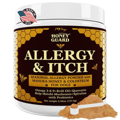 iHeartDogs Honey Guard frasco con 90 porciones para piel sana