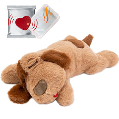 iHeartDogs Juguete con latido para cachorro ofrece abrazo reconfortante.