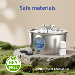 IHOUONE filtro de espuma para bebederos de gatos retiene sedimentos y partículas.