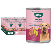 Jinx Latas Húmedas Premium para Perro – Paté de Res, Sin Cereales, Pack de 12 x 13 oz