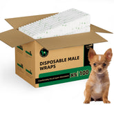 IMMCUTE panales para perro macho, 100 unidades, protección diaria