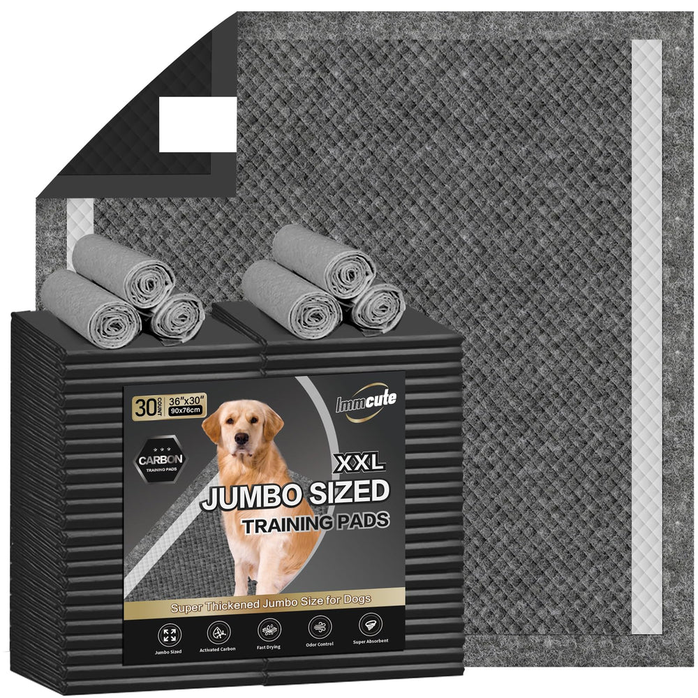 IMMCUTE pañales XXL 30x36, cobertura amplia para entrenamiento cómodo.