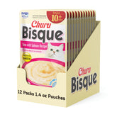 INABA Churu Bisque Senior 10+ ofrece puré cremoso para complementar la comida de tu gato.