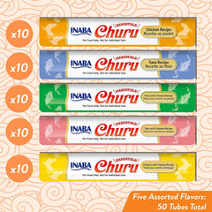 INABA Churu tubo cremoso de pollo, opción deliciosa para alimentar o mezclar.