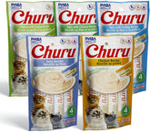 INABA Churu tubo cremoso para gatos, premio manual para interacción diaria.
