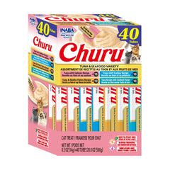 INABA Churu tubo de puré cremoso para premiar y mantener hidratado a tu gato.