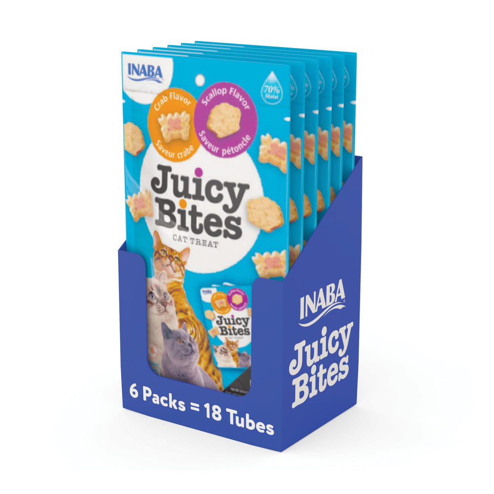 INABA Juicy Bites vieira y cangrejo, premio sabroso para gatos
