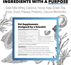 InClover Ingredientes naturales: algas y suero de leche de cabra para salud dental.