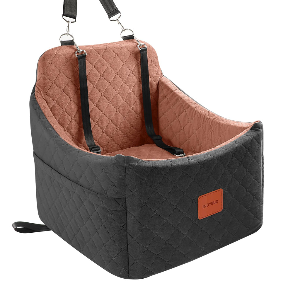 INDYBUD asiento-coche-perros-pequenos-medianos espuma de memoria para mayor comodidad en viajes