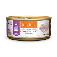 Instinct Alimento Húmedo Conejo Real en lata, ideal para comidas diarias de gatos