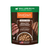 Instinct Healthy Cravings con trozos de cordero para perros, proteína real.