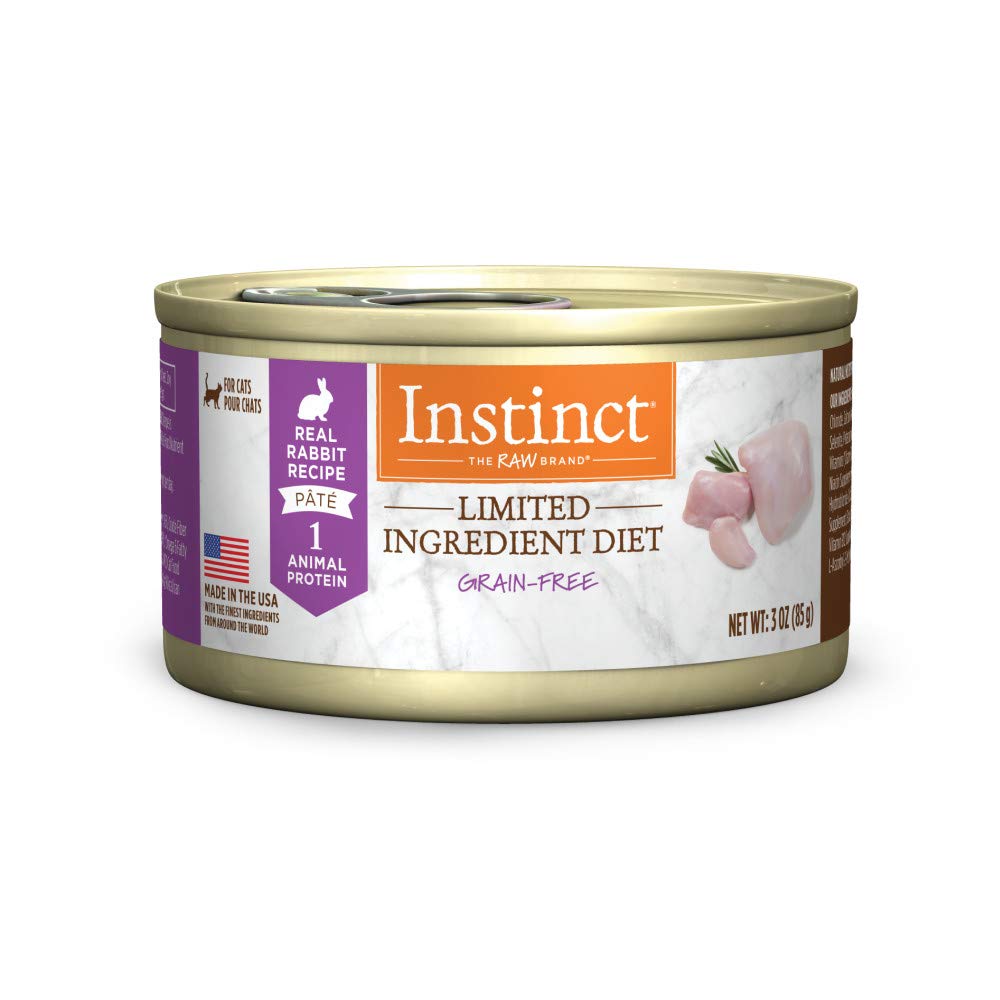 Instinct lata para gatos con conejo real y dieta de ingredientes limitados.