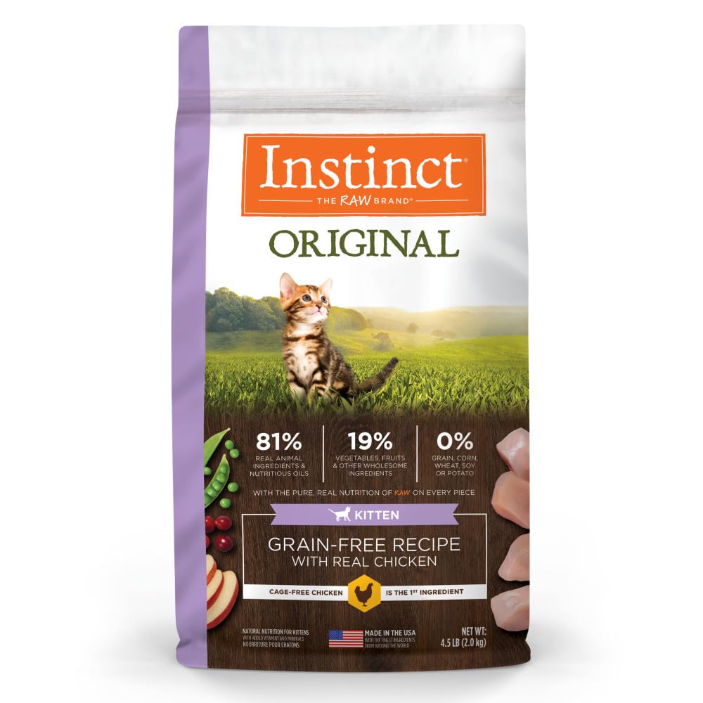 Instinct Gatito Original: primer ingrediente pollo libre de jaula para gatitos
