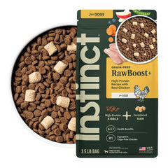 Instinct RawBoost bolsa con pollo real, 3-5 lb, para perros activos