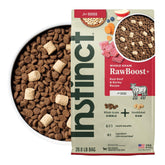 Instinct RawBoost croquetas-crujientes: textura atractiva y sabor natural para perros activos.