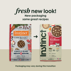 Instinct RawBoost mezcla-crudo-secado: textura y nutrición elevadas para perros activos.