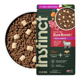 Instinct RawBoost para pequeña raza; bolsa de 3-5 libras, fácil de transportar.