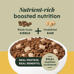 Instinct RawBoost pollo real, proteína principal para una dieta balanceada.