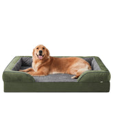 INVENHO cama para perro con espuma forma huevo, vista frontal, soporte cómodo para articulaciones