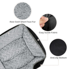 INVENHO cama perro mediana relleno confort, acolchado suave para descanso.