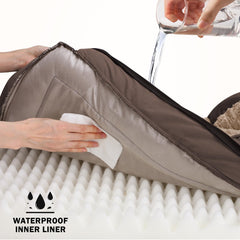 INVENHO forro impermeable interior protege la espuma frente a accidentes.