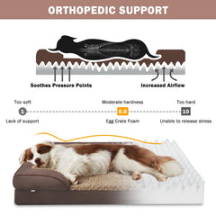 INVENHO funda lavable con cremallera para cama de perro XL.