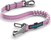 IOKHEIRA correa para coche de perro rosa, seguridad mejorada para viajes.