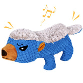 IOKHEIRA Juguete peluche azul, suave y duradero para mordidas controladas.