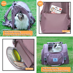 ioview Mochila mascotas modo mano y espalda para comodidad del usuario.