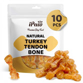 iPaw tendon de pavo con forma de hueso para perros de tamaño pequeño.