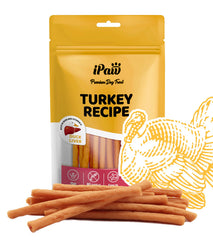 iPaw tiras de pavo delgadas para entrenamiento